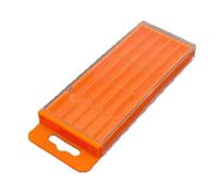 Scatola portaoggetti per punte da trapano con cassetto estraibile per un facile accesso alle punte elicoidali e coniche, design flessibile e pieghevole per un posizionamento adattabile, organizer per