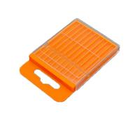 Scatola portaoggetti per punte da trapano con cassetto estraibile per un facile accesso alle punte elicoidali e coniche, design flessibile e pieghevole per un posizionamento adattabile, contenitore