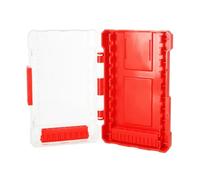 Scatola portaoggetti per punte da trapano con gambo esagonale, in plastica rigida, con 10 scomparti per accessori per rubinetti, supporto portatile compatto per strumenti da officina