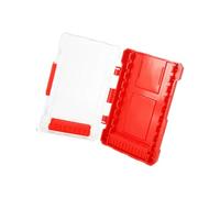 Scatola portaoggetti per punte da trapano con inserti rimovibili, organizer per attrezzi leggeri, fondo antiscivolo, per officina, garage, elettricista, custodia per attrezzi con chiavistelli