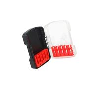 Scatola portaoggetti per punte da trapano con inserti rimovibili, organizer per attrezzi leggeri, fondo antiscivolo per officina, garage, officina, organizer per attrezzi