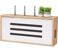 Scatola portaoggetti per router, montaggio a parete, organizer per gestione dei cavi, nascondi i fili in modo ordinato per la casa e l'ufficio