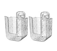 Scatola portaoggetti per salviette da cucina, in acrilico, da parete, porta salviettine, riutilizzabile, contenitore autoadesivo per bagno, cucina, camera da letto, WC, casa