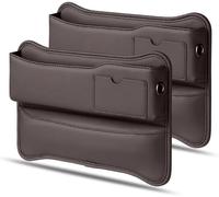 Scatola Portaoggetti per Sedili Auto per Audi Q5 SUV 2008-2017, Pelle PU Organizer Laterale Sedile Tasca Laterali Riempitivo Fessure Accessori,A/Brown