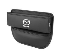 Scatola Portaoggetti per Seggiolino Auto per Mazda 2 3 MS CX5 CX3 MX5 RX8, Sedile Gap Filler Organizer per Auto in Pelle PU, Auto Sedile Laterale Tasca Riempi,A Black