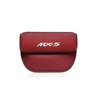Scatola Portaoggetti per Seggiolino Auto per Mazda MX-5 Miata NA NB NC ND, Organizer per Seggiolino Auto -Organizer Auto in PU, per Telefoni Cellulari Chiavi Carte Portafogli,C-Red