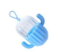 Scatola portaoggetti per spugnette trucco a forma di - Porta spugne portatile trasparente per il viaggio - Custodia a prova di polvere di bellezza ()