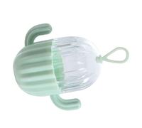 Scatola portaoggetti per spugnette trucco a forma di - Porta spugne portatile trasparente per il viaggio - Custodia a prova di polvere di bellezza ()