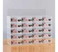 Scatola portaoggetti per telefono in classe - Nizer acrilico a parete per scuola ufficio fabbrica - Prigione telefonica sicura con 60 scomparti per un facile accesso e nizzazione