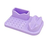 Scatola portaoggetti per trapano e punte per chiodi a 24 fori, organizzatori per punte per smerigliatura per trapano per chiodi, supporto per macchina per custodia per espositore per utensili