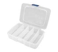 Scatola portaoggetti per trucchi, organizer per trucchi, espositore per | cosmetici, gioielli, organizer per cosmetici da scrivania, organizer multifunzionale trasparente per la cura delle unghie, 5