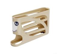 Scatola portaoggetti per uova arrotolabili, organizer per porta laterale del frigorifero, contenitore scorrevole in plastica per uso alimentare, 32 x 18 x 7 cm, bianco (A)