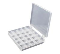 Scatola portaoggetti piscina per cucire metallo in plastica con 25 bobine fornit