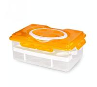 Scatola portaoggetti porta uova in plastica PP portatile a 2 strati 24 slot (ara