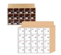 Scatola portaoggetti portatile in legno, con 20 scomparti, per classe, supporto per telefono da parete, soluzione ecologica per dispositivi mobili