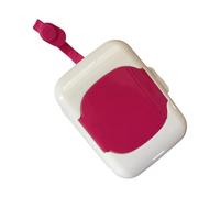 Scatola portaoggetti portatile per fazzoletti bagnati con coperchio sicuro, facile da trasportare per neonati e