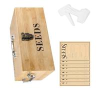 Scatola portaoggetti portatile realizzata in legno duro, include inserti flessibili per riporre pietre da giardinaggio di varie dimensioni