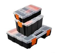 Scatola portaoggetti robusta per elettricista, organizer per parti hardware regolabile e conveniente (M)