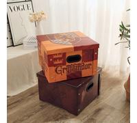 Scatola portaoggetti stile Harry Potter, scatola portaoggetti pieghevole di grande capacità per vestiti/giocattoli, adatta per casa/camera da letto, stile college, scatola portaoggetti multifunzione p