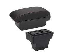 Scatola portaoggetti sul bracciolo Per Opel per Astra Box bracciolo Parti di retrofit Per per centrale per auto Dettagli interni Accessori per USB(C1 Black red NO USB)