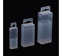 Scatola portaoggetti telescopica regolabile con struttura trasparente, adatta per riporre e organizzare punte da trapano, frese e rubinetti (1)