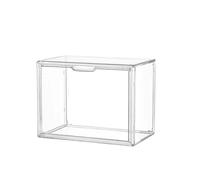 Scatola portaoggetti trasparente super grande, scatola cieca, vetrina for dita, scatola organizza casco, libro, vetrina, espositore antipolvere(XXL 1PCS (39x29x25cm))