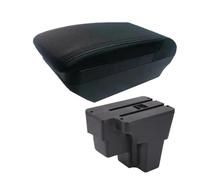 Scatola Portaoggetti Vano Portaoggetti Per Bracciolo Auto Per KIA Per STONIC Per Rio Per Lx Per Cerato Sud America Vano Portaoggetti Accessori Retrofit HQGQCEZEK(F All Black No USB)