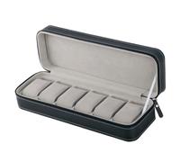 Scatola Portaorologi Astuccio Porta orologi in eco pelle 6 posti