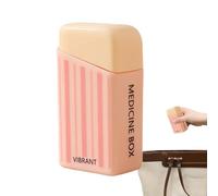 Scatola portapillole da viaggio - Organizzatore portatile per medicinali da sette giorni da 3,15x1,77x1,18 pollici, tipo clip creativo, mini portapillole a prova di umidità | Organizzatore di pillole,