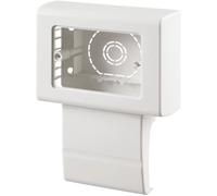 Scatola portaplacca rettangolare 129 mm x 99 mm x 53 mm bianca Bianco