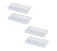 Scatola Portapunte per Fresa Unghie 24 Fori Plastica 4 Pezzi | Formato Portatile e Leggero, per Testine di Levigatura, Riduce Sporco e Smarrimento, Uso Domestico o Salone