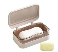 Scatola portasapone portatile - Custodia a doppio strato 13,2 x 8 cm, contenitore antipolvere e impermeabile, porta sapone da viaggio | Doccia da campeggio essenziale con bagno Organizzazione di