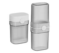 Scatola portasapone portatile, custodia da viaggio da viaggio, contenitore per spazzolino da denti con taglierina e supporto per sapone per il campeggio e i viaggi d'affari