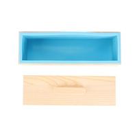 Scatola portasapone Stampo in silicone Custodia in legno Resistente alle alte temperature con strumenti e bilance per saponi fatti a mano Cioccolatini Torte Materiale per uso