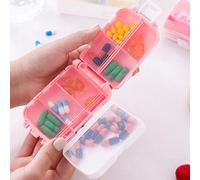 Scatola portatile per conservazione di pillole, organizer per medicinali impermeabile all'umidità, contenitore per vitamine quotidiane per uomini e donne, per dormitorio, casa, esterno, ritorno a scuo