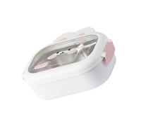 Scatola portatile per il pranzo dei conigli per i bambini a prova di perdite in acciaio inossidabile per il pranzo del bambino stabile conigli cartone animato divisore caso pasto adatto ai bambini