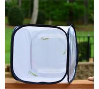 Scatola portatile per la crescita delle piante con struttura in tessuto per nutrire le piante e fornire habitat sicuri per insetti e farfalle in luoghi interni o esterni (30 x 30 x 30)