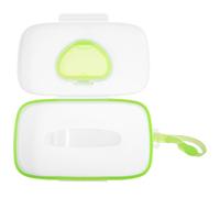 Scatola Portatile per Salviette Umidificate, PP Verde, Riutilizzabile | Facile da Aprire, Trasportabile, per Salviette e Umidi, Adatta a Borsa Cambio e Seggiolone