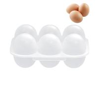 Scatola portauova portatile generica con 6 griglie - Contenitore per uova in plastica trasparente, Dispenser per carrello per uova per viaggi e uso esterno Frigorifero Campeggio Picnic Escursionismo V