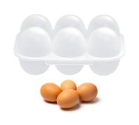 Scatola Portauova Trasparente | Contenitore Per 6 Uova | 15,5 * 7 * 10,3 Cm