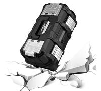 Scatola portautensili per attrezzi, organizzatori e contenitori per attrezzi,Organizzatore hardware impermeabile a 3 strati pieghevole | Robusta cassetta portautensili multifunzionale di grande capaci
