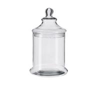 Scatola Potiche Barattolo da Cucina in Vetro con Coperchio 17 x 33 cm