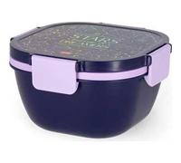 Legami - Contenitore Porta Pranzo, Lunch Box, 1 Forchetta e 1 Porta Condimenti Inclusi, Porta Pranzo Ermetico, A Prova di Perdite, Capacità 1700 ml, Tema Stars, 19 x 10.7 x 19 cm