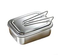 Scatola Pranzo Acciaio Inossidabile 304 Multi Scomparti Anti Perdita | multi scomparti per mantenere il separato, sigillo ermetico anti-perdita per trasporti sicuri