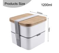 Scatola pranzo impilabile con scomparti rimovibili per cibo picnic campeggio