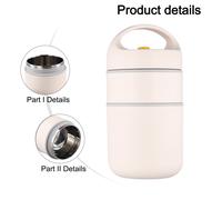 Scatola pranzo isolata facile da pulire per dire addio a fuoriuscite e cibo soff