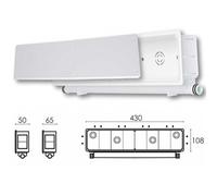 SCATOLA PREDISPOSIZIONE CORNICE CASSETTA Doppia sx dx 430x108x65 CLIMATIZZATORE