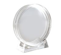 Scatola presentazione monete 4 cm set di 5 scatole acriliche trasparenti per med