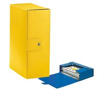 Scatola progetto Eurobox - dorso 12 cm - 25 x 35 cm - giallo - conf. da 5 pz
