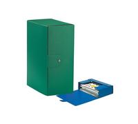 Esselte C35 EUROBOX Cartella per Progetti, 25 x 35 cm, Dorso 15 cm, Verde, Confezione da 1, 390335180
